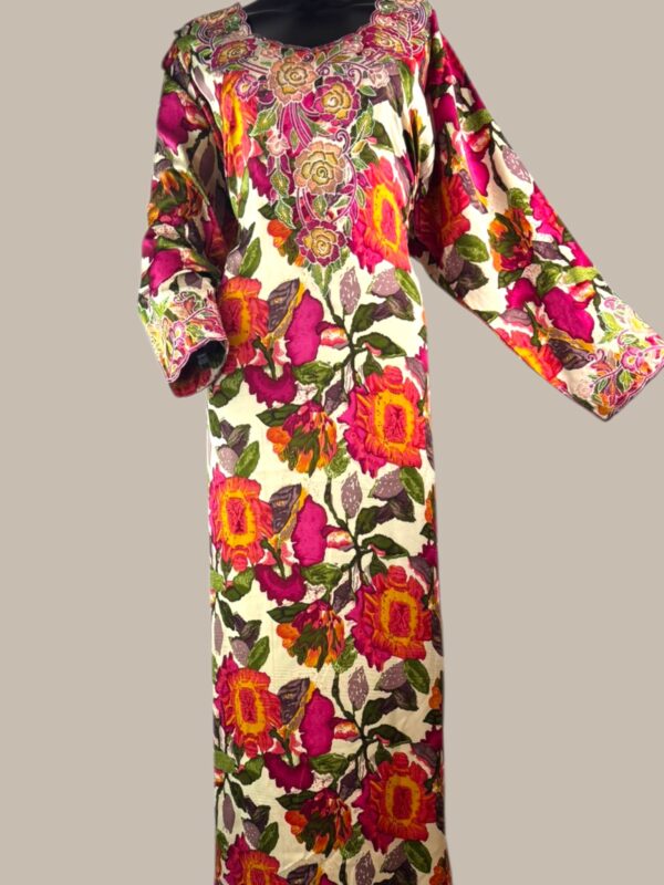 Jalabiya met grote bloemen