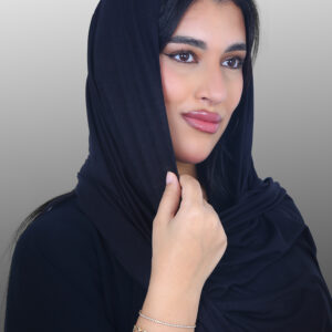Zwarte hoofddoek Jersey